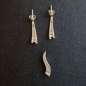 💎Diamond pendant and earring💎